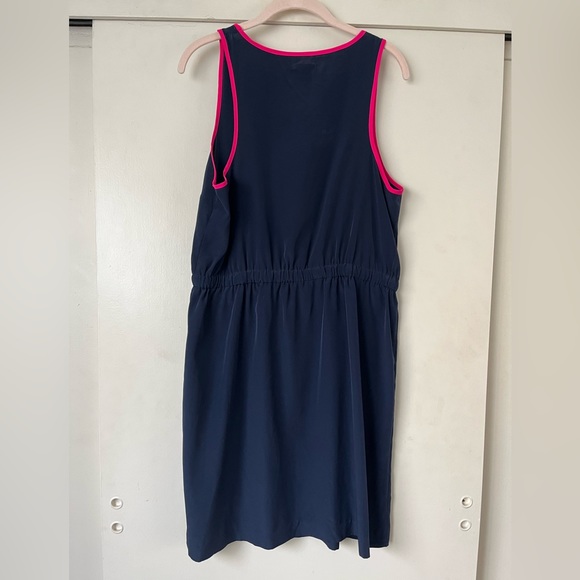 (Never worn) GAP navy blue sleeveless dress with hot pink detailing size M - Picture 6 of 7